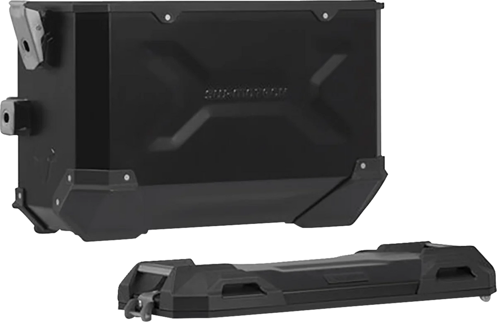 SW-MOTECH TRAX ADV Aluminum Case System - Black - BMW F 750/800/850/900 GS '18-'24 KFT.07.897.70000/B - Side View