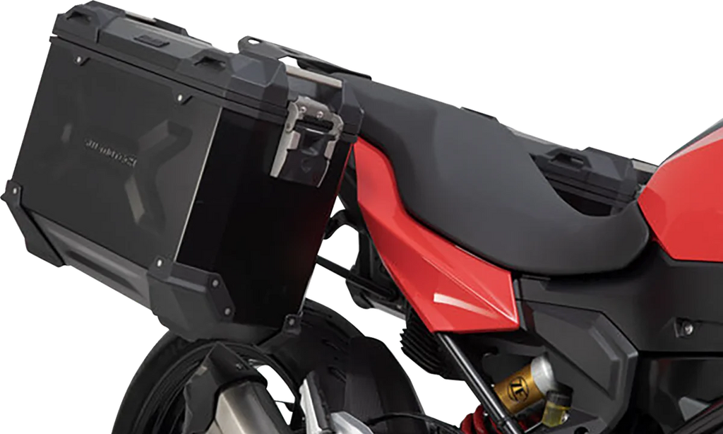 SW-MOTECH TRAX ADV Aluminum Case System - Black - BMW F 900 '20-'24 KFT.07.949.70000/B - Side View