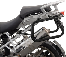 Load image into Gallery viewer, SW-MOTECH TRAX ADV Aluminum Case System - Black - BMW R 1200 GS '04-'13 KFT.07.311.70000/B - Back View