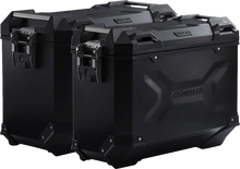 Load image into Gallery viewer, SW-MOTECH TRAX ADV Aluminum Case System - Black - BMW R 1200/1250 GS '12-'24 KFT.07.664.70001/B - Main Product View