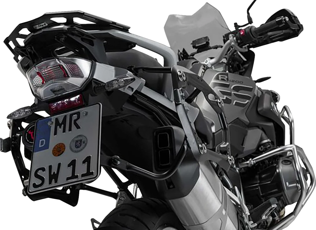 SW-MOTECH TRAX ADV Aluminum Case System - Black - BMW R 1200/1250 GS '12-'24 KFT.07.664.70001/B - Installation View