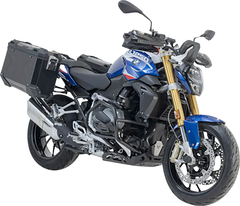 SW-MOTECH TRAX ADV Aluminum Case System - Black - BMW R 1200/1250 R '14-'24 KFT.07.573.70000/B - Main Product View