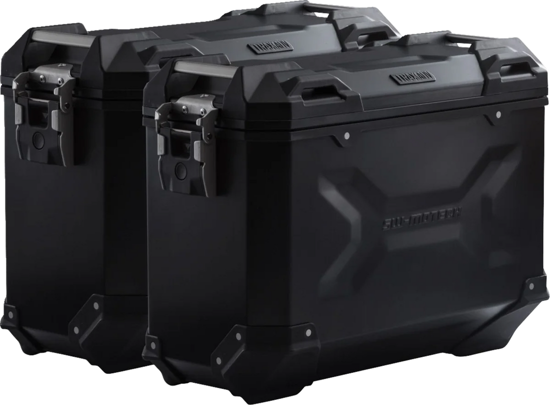 SW-MOTECH TRAX ADV Aluminum Case System - Black - BMW R 1300 GS '24 KFT.07.975.70000/B - Side View