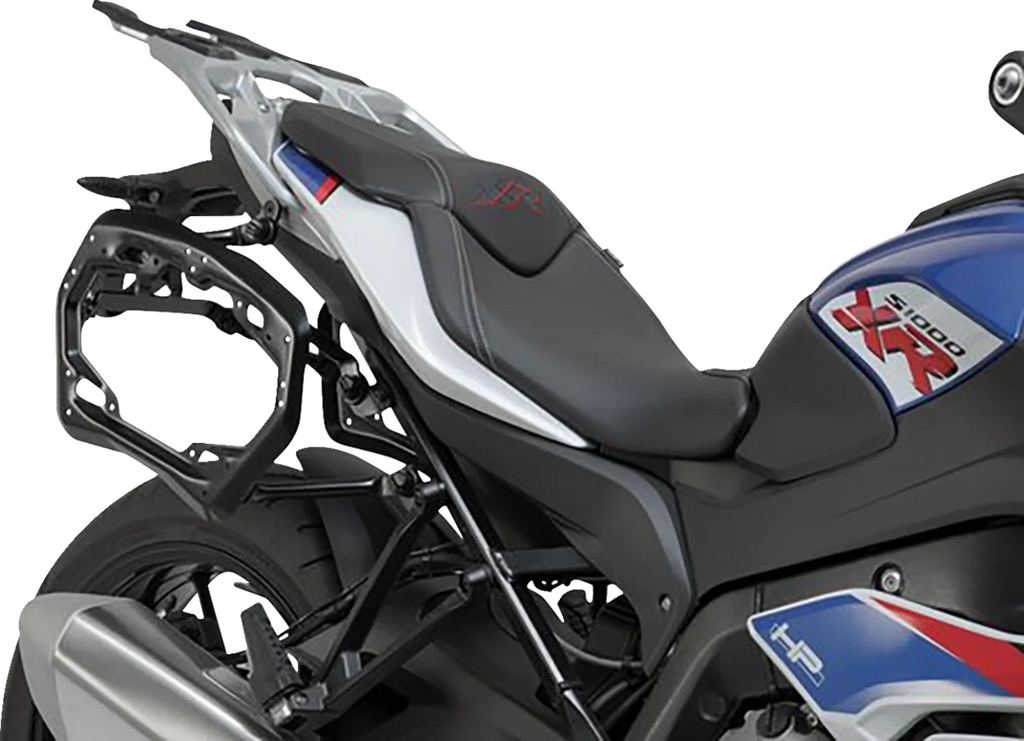 SW-MOTECH TRAX ADV Aluminum Case System - Black - BMW S 1000 XR '15-'19 KFT.07.592.70101/B - Side View