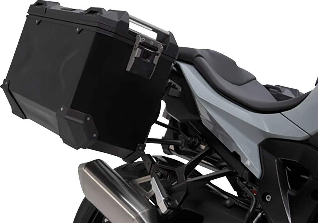 SW-MOTECH TRAX ADV Aluminum Case System - Black - BMW S 1000 XR '19-'24 KFT.07.954.70101/B - Side View