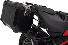 Load image into Gallery viewer, SW-MOTECH TRAX ADV Aluminum Case System - Black - Ducati Multistrada 950/1200/1260/V2 '15-'24 KFT.22.114.70002/B - Back View