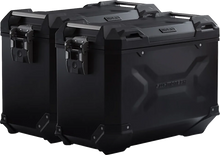 Load image into Gallery viewer, SW-MOTECH TRAX ADV Aluminum Case System - Black - Ducati Multistrada 950/1200/1260/V2 '15-'24 KFT.22.114.70102/B - Side View