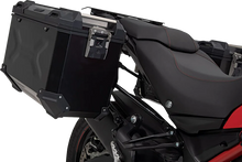 Load image into Gallery viewer, SW-MOTECH TRAX ADV Aluminum Case System - Black - Ducati Multistrada 950/1200/1260/V2 '15-'24 KFT.22.114.70102/B - Back View