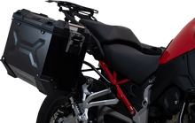 Load image into Gallery viewer, SW-MOTECH TRAX ADV Aluminum Case System - Black - Ducati Multistrada V4 '21-'24 KFT.22.822.70300/B - Installation View