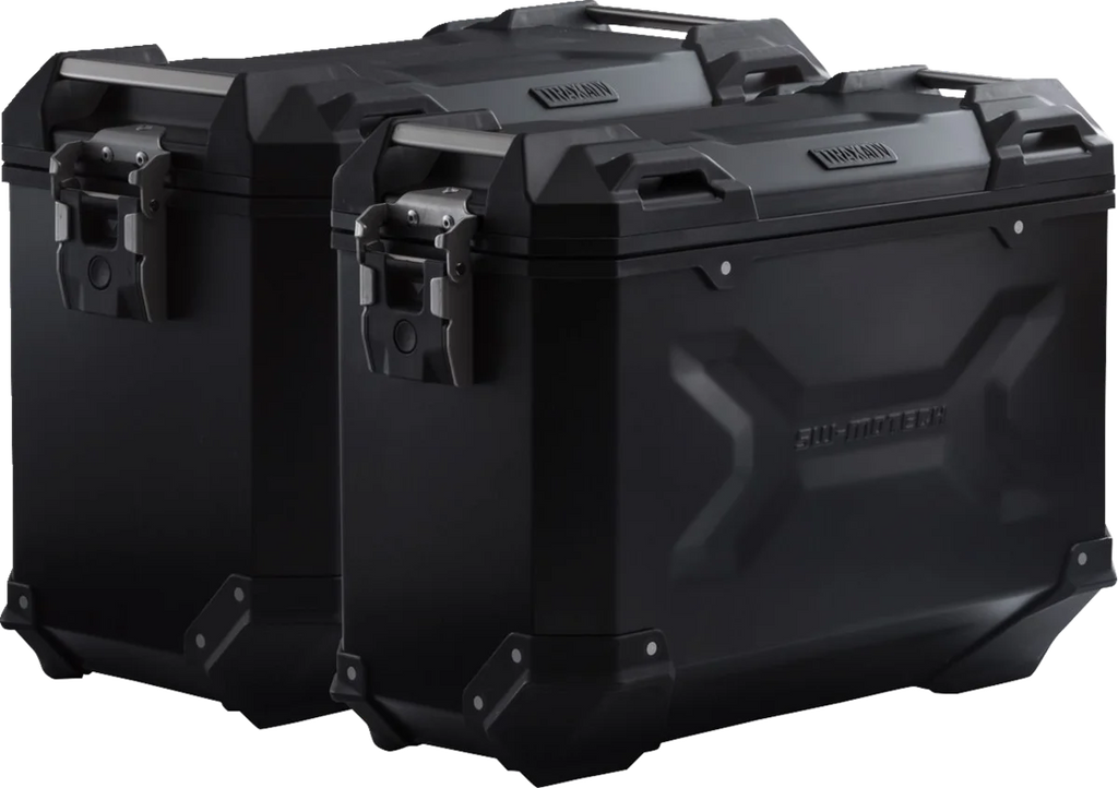 SW-MOTECH TRAX ADV Aluminum Case System - Black - Honda Africa Twin '16-'17 KFT.01.622.70001/B - Main Product View
