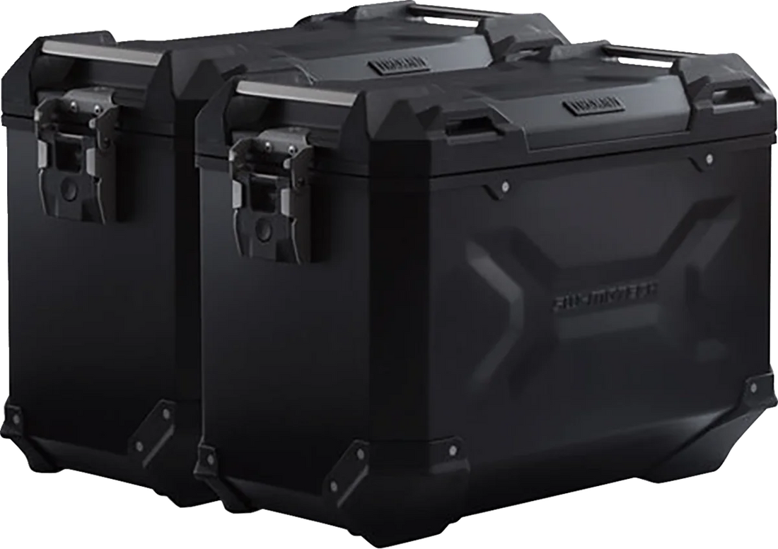 SW-MOTECH TRAX ADV Aluminum Case System - Black - Honda NC750 '16-'20 KFT.01.699.70101/B - Side View