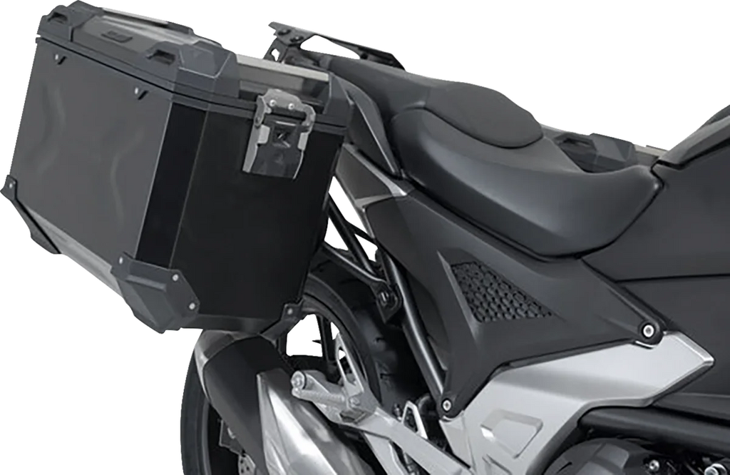 SW-MOTECH TRAX ADV Aluminum Case System - Black - Honda NC750X '20-'24 KFT.01.841.70000/B - Side View