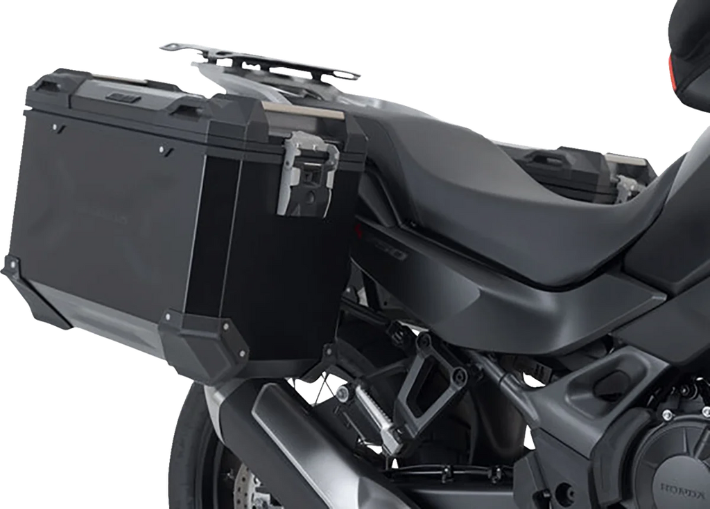 SW-MOTECH TRAX ADV Aluminum Case System - Black - Honda XL750R Transalp '24 KFT.01.070.70100/B - Side View