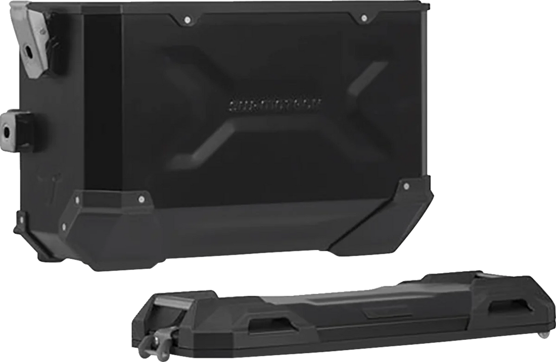 SW-MOTECH TRAX ADV Aluminum Case System - Black - Husqvarna Norden 901 '22-24 KFT.03.992.70000/B - Back View