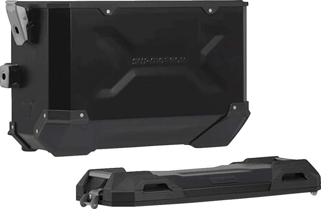 SW-MOTECH TRAX ADV Aluminum Case System - Black - Husqvarna Norden 901 '22-24 KFT.03.992.70000/B - Back View