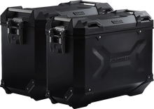Load image into Gallery viewer, SW-MOTECH TRAX ADV Aluminum Case System - Black - KTM Adventure 790/890/SMT 890 '19-'24 KFT.04.521.70001/B - Side View