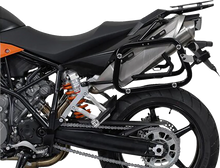 Load image into Gallery viewer, SW-MOTECH TRAX ADV Aluminum Case System - Black - KTM Super Moto 950/SMR 990/SMT 990 '05-'13 KFT.04.621.70000/B - Side View