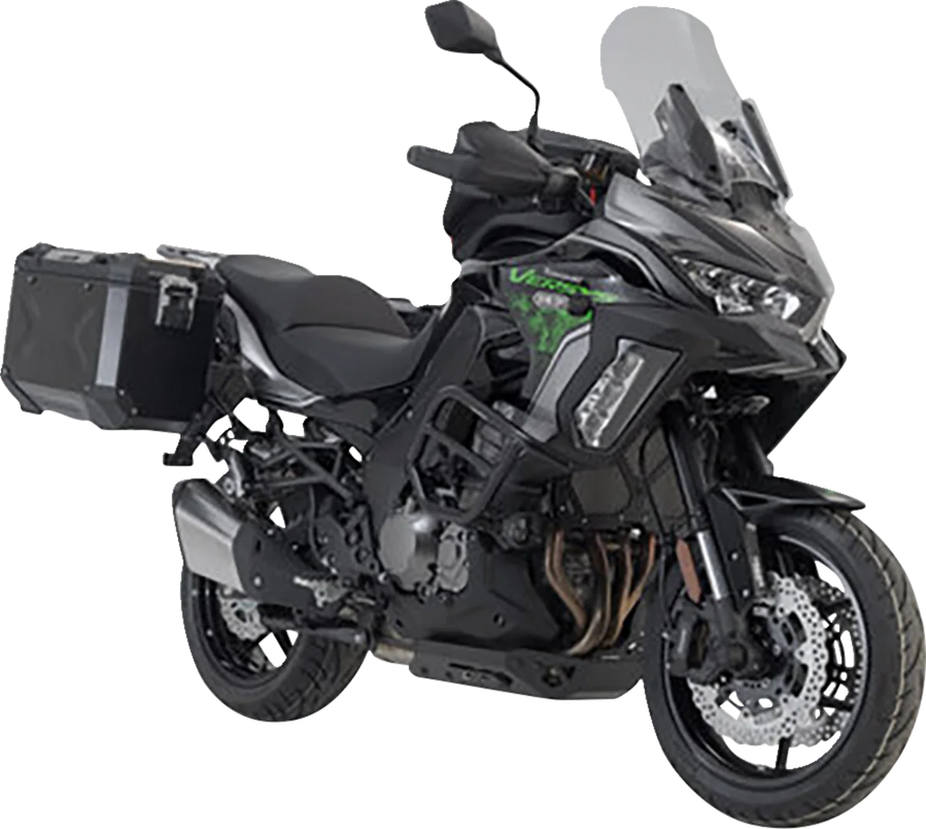SW-MOTECH TRAX ADV Aluminum Case System - Black - Kawasaki Versys 1000 '18-'23 KFT.08.922.70001/B - Main Product View