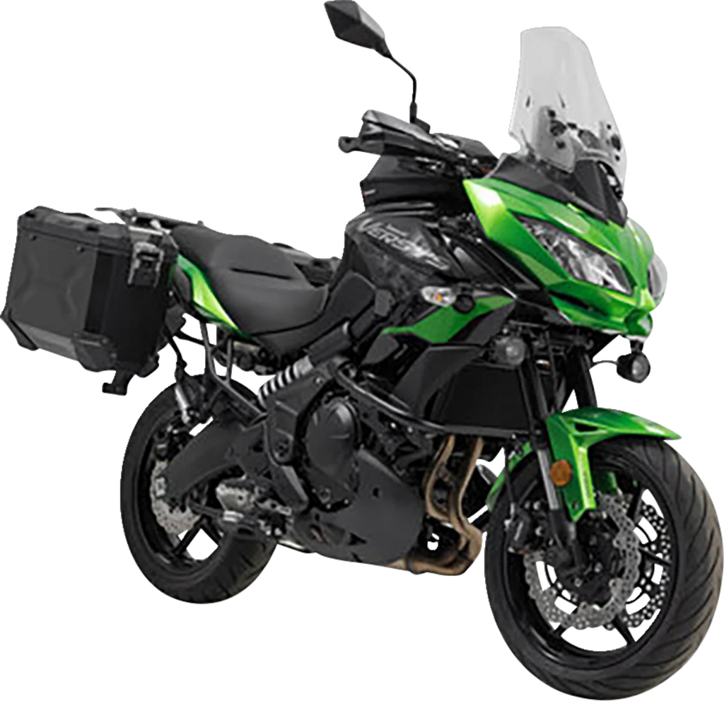 SW-MOTECH TRAX ADV Aluminum Case System - Black - Kawasaki Versys 650 '14-'22 KFT.08.518.70000/B - Main Product View