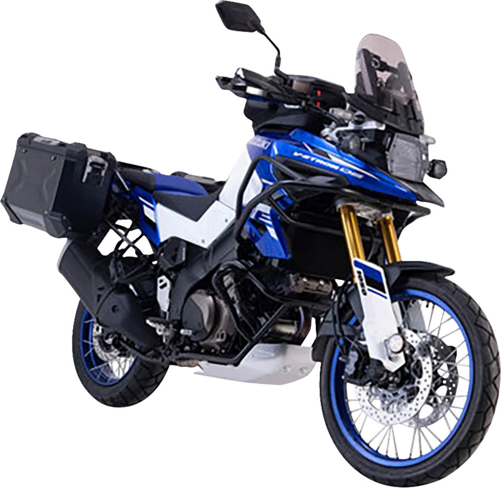 SW-MOTECH TRAX ADV Aluminum Case System - Black - Suzuki V-Strom 1050 DE '23-'24 KFT.05.965.70000/B - Main Product View