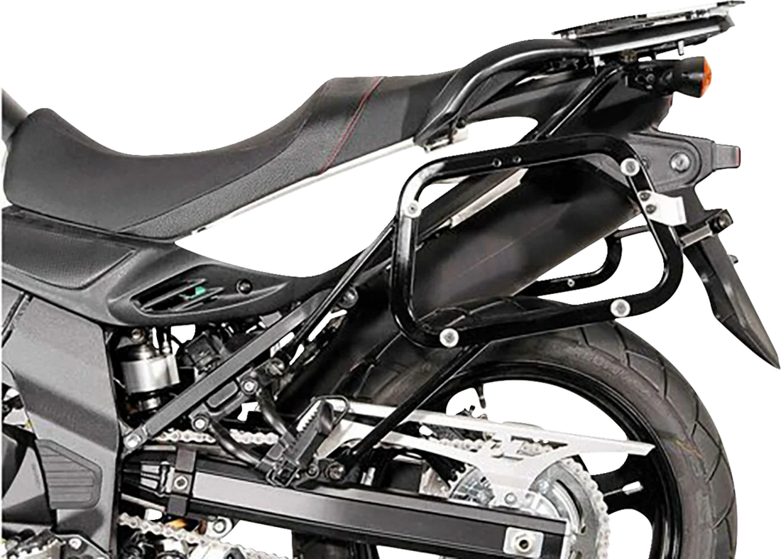 SW-MOTECH TRAX ADV Aluminum Case System - Black - Suzuki V-Strom 650 '11-'16 KFT.05.765.70000/B - Side View