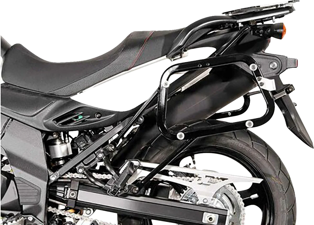 SW-MOTECH TRAX ADV Aluminum Case System - Black - Suzuki V-Strom 650 '11-'16 KFT.05.765.70000/B - Side View