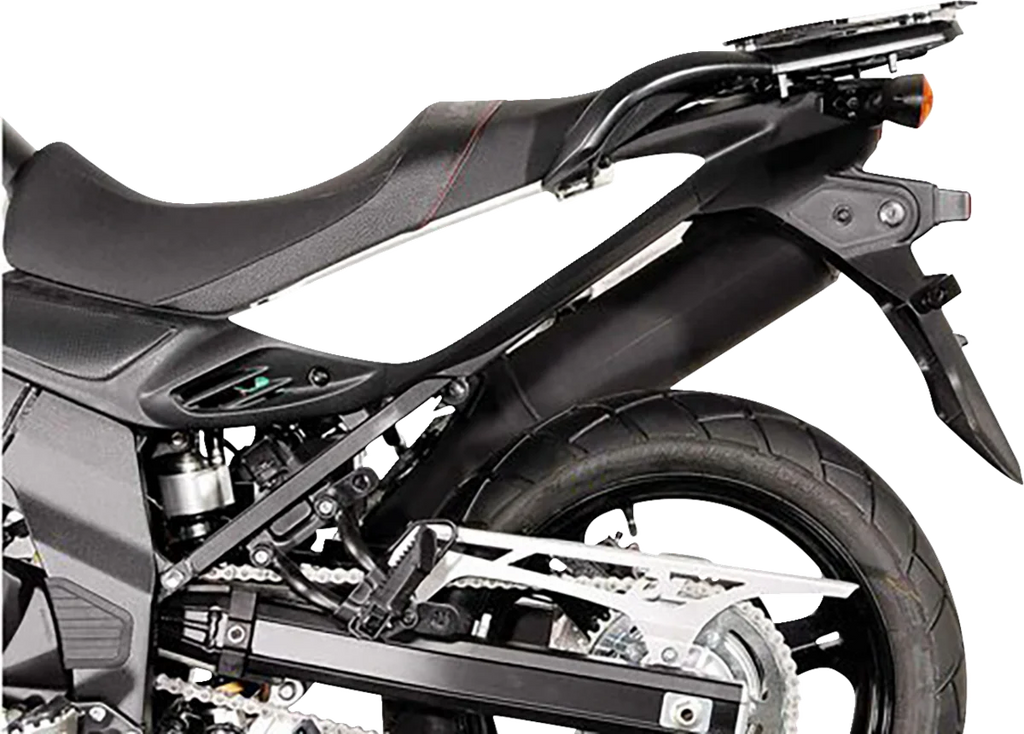 SW-MOTECH TRAX ADV Aluminum Case System - Black - Suzuki V-Strom 650 '11-'16 KFT.05.765.70000/B - Installation View