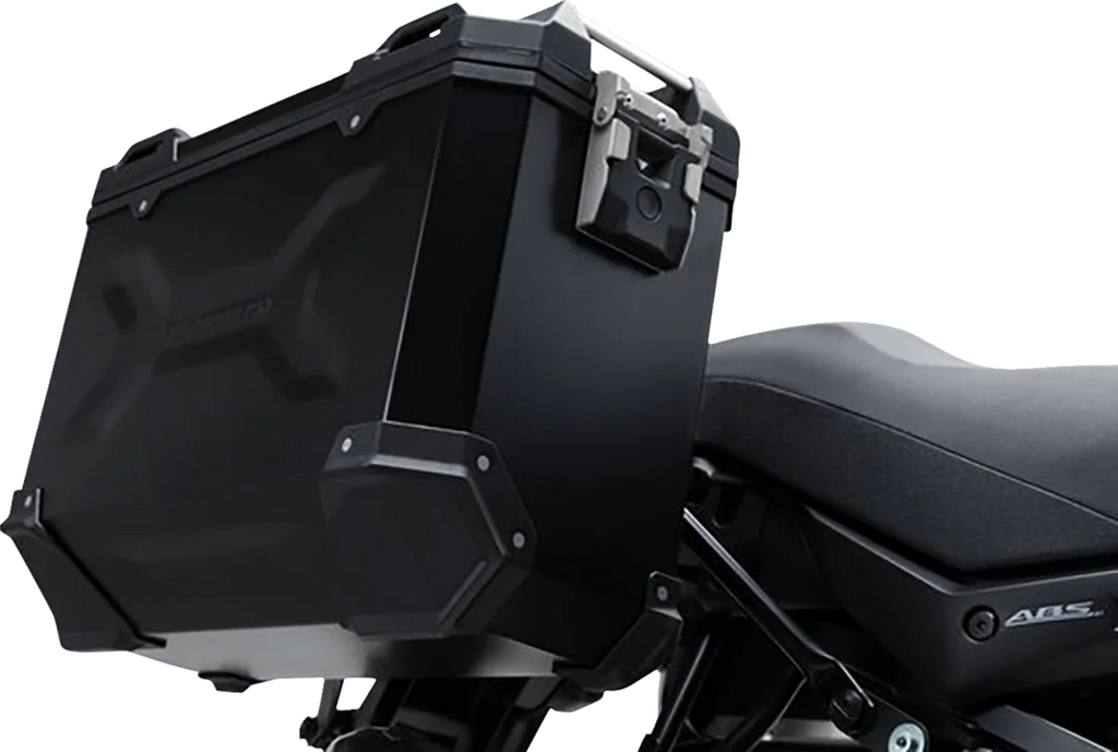 SW-MOTECH TRAX ADV Aluminum Case System - Black - Suzuki V-Strom 650 '16-'24 KFT.05.876.70001/B - Main Product View