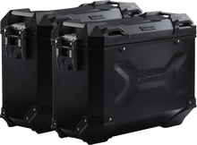 Load image into Gallery viewer, SW-MOTECH TRAX ADV Aluminum Case System - Black - Suzuki V-Strom 650 '16-'24 KFT.05.876.70001/B - Side View