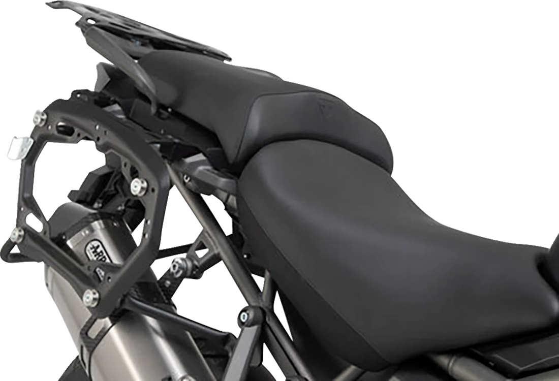 SW-MOTECH TRAX ADV Aluminum Case System - Black - Triumph Tiger/Tiger Explorer 1200 '12-'21 KFT.11.483.70101/B - Side View