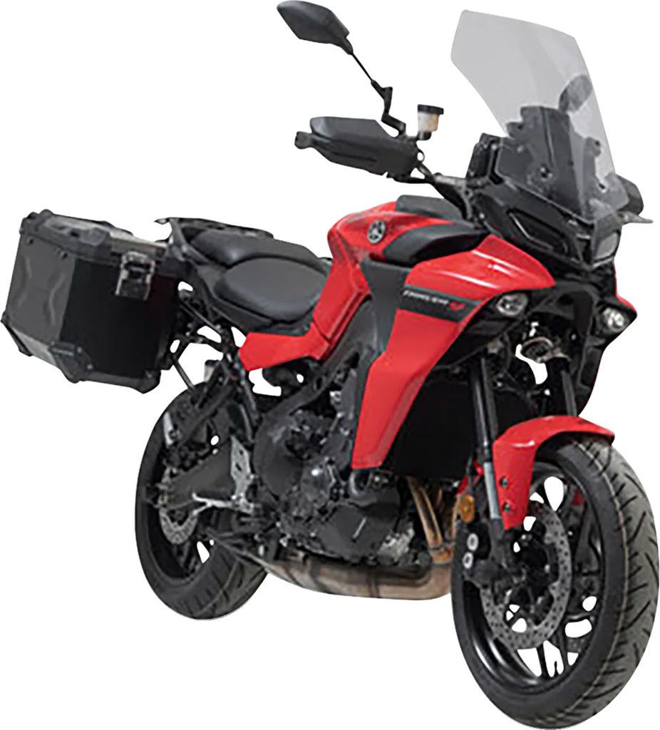 SW-MOTECH TRAX ADV Aluminum Case System - Black - Yamaha Tracer 9 GT '21-'24 KFT.06.921.70100/B - Main Product View
