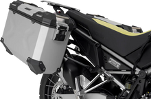 Load image into Gallery viewer, SW-MOTECH TRAX ADV Aluminum Case System - Silver - Aprilia Tuareg 660 '22-'24 KFT.13.849.70000/S - Side View