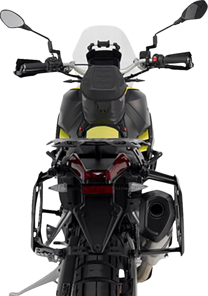 SW-MOTECH TRAX ADV Aluminum Case System - Silver - Aprilia Tuareg 660 '22-'24 KFT.13.849.70000/S - Installation View
