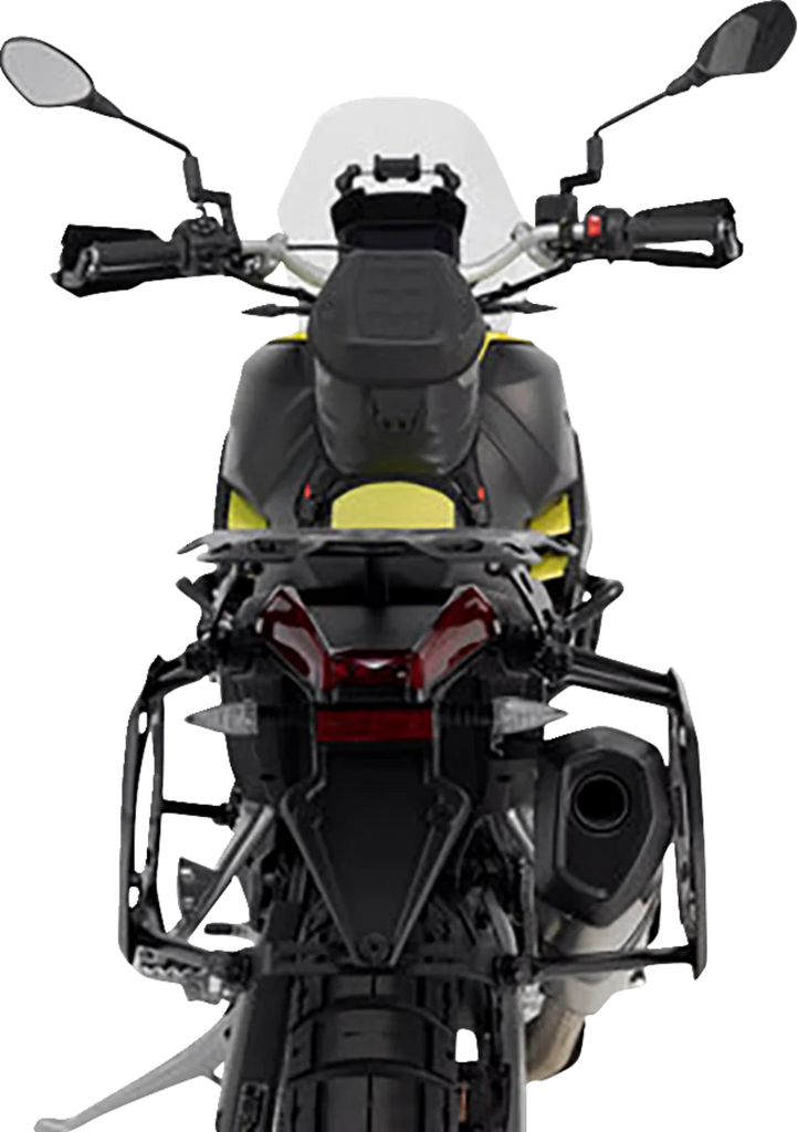 SW-MOTECH TRAX ADV Aluminum Case System - Silver - Aprilia Tuareg 660 '22-'24 KFT.13.849.70000/S - Installation View