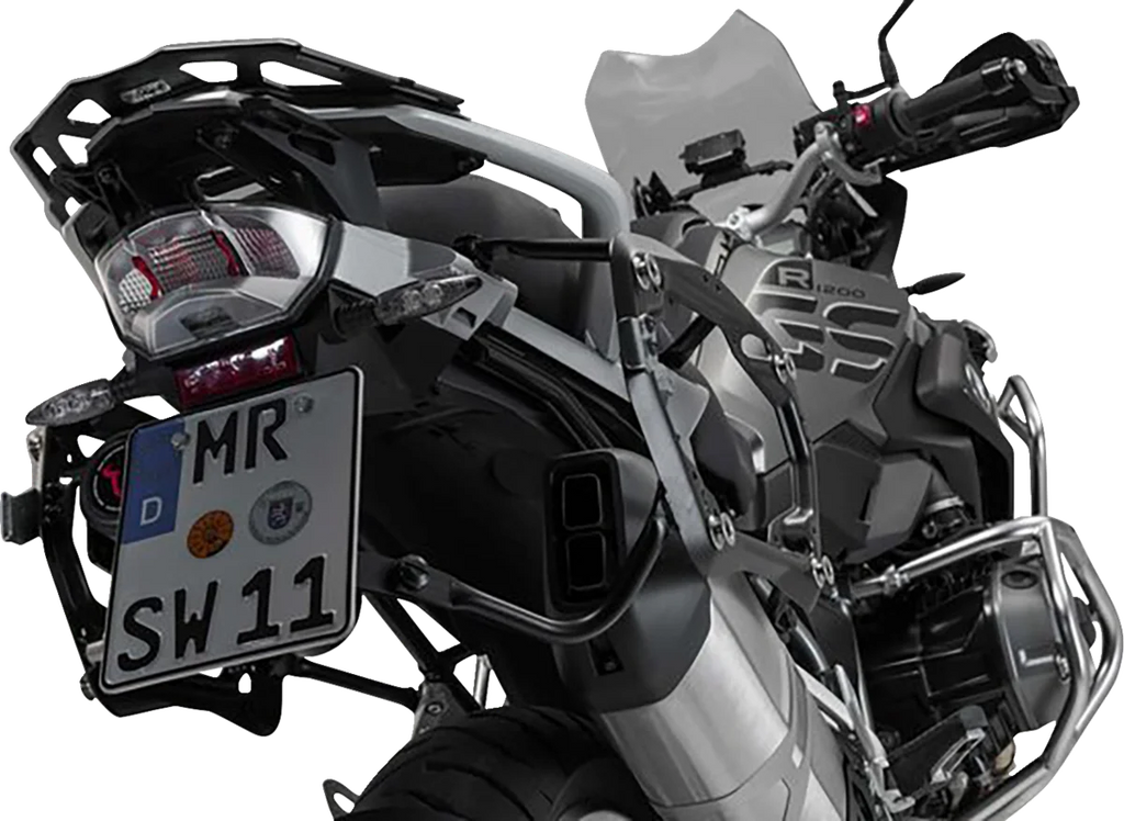 SW-MOTECH TRAX ADV Aluminum Case System - Silver - BMW R 1200/1250 GS '12-'24 KFT.07.664.70001/S - Side View