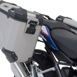 Load image into Gallery viewer, SW-MOTECH TRAX ADV Aluminum Case System - Silver - BMW R 1200/1250 R '14-'24 KFT.07.573.70000/S - Side View