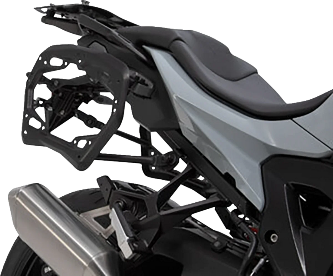 SW-MOTECH TRAX ADV Aluminum Case System - Silver - BMW S 1000 XR '19-'24 KFT.07.954.70001/S - Side View