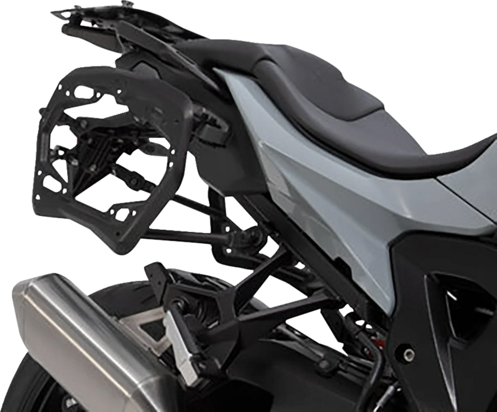 SW-MOTECH TRAX ADV Aluminum Case System - Silver - BMW S 1000 XR '19-'24 KFT.07.954.70001/S - Side View
