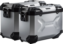 Load image into Gallery viewer, SW-MOTECH TRAX ADV Aluminum Case System - Silver - Ducati DesertX '22-'24 KFT.22.995.70100/S - Back View