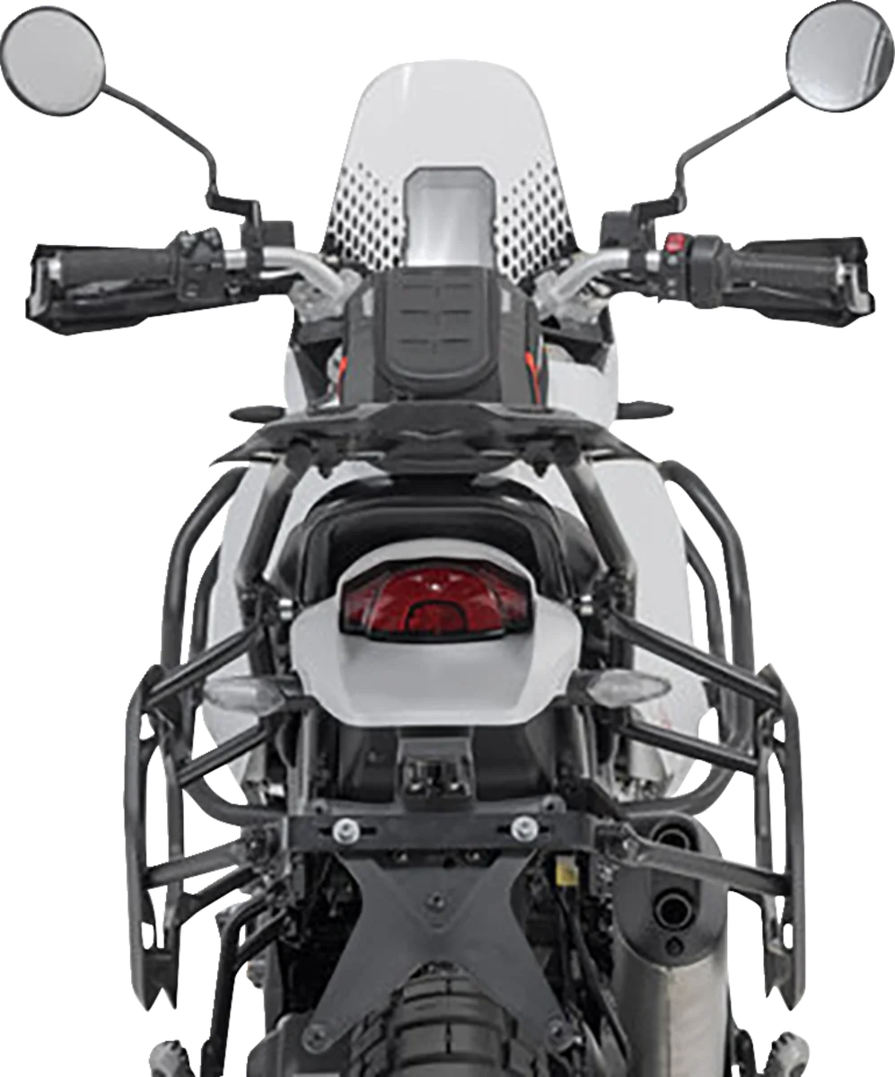 SW-MOTECH TRAX ADV Aluminum Case System - Silver - Ducati DesertX '22-'24 KFT.22.995.70100/S - Installation View
