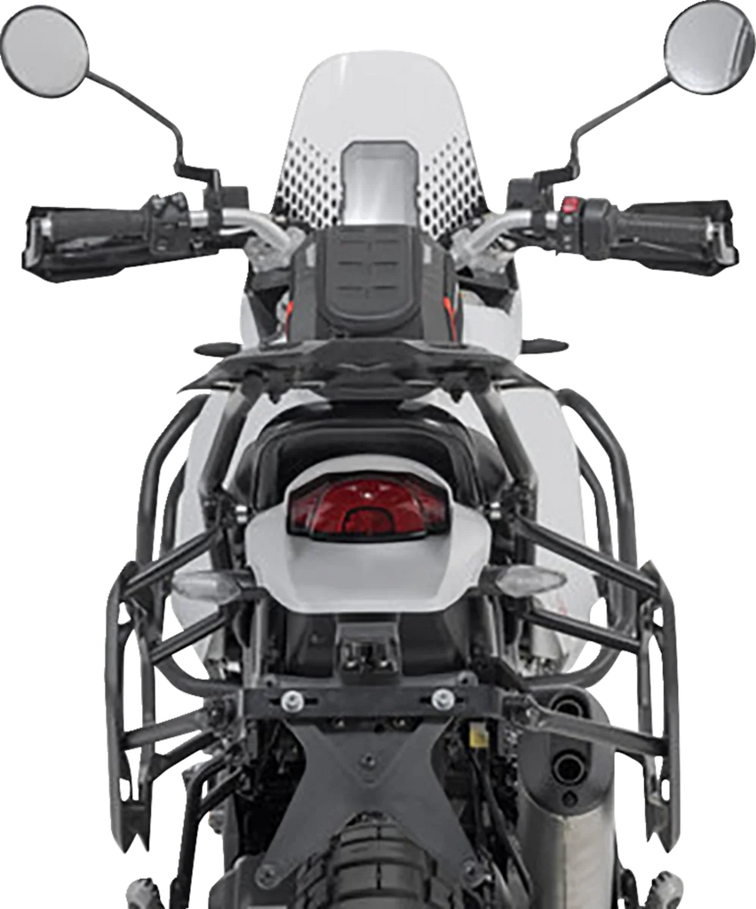 SW-MOTECH TRAX ADV Aluminum Case System - Silver - Ducati DesertX '22-'24 KFT.22.995.70100/S - Installation View