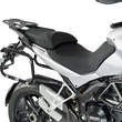 Load image into Gallery viewer, SW-MOTECH TRAX ADV Aluminum Case System - Silver - Ducati Multistrada 1200 '10-'14 KFT.22.140.70000/S - Back View