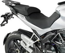Load image into Gallery viewer, SW-MOTECH TRAX ADV Aluminum Case System - Silver - Ducati Multistrada 1200 '10-'14 KFT.22.140.70100/S - Back View