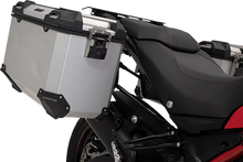 Load image into Gallery viewer, SW-MOTECH TRAX ADV Aluminum Case System - Silver - Ducati Multistrada 950/1200/1260/V2 '15-'24 KFT.22.114.70102/S - Side View
