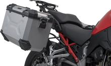 Load image into Gallery viewer, SW-MOTECH TRAX ADV Aluminum Case System - Silver - Ducati Multistrada V4 '21-'24 KFT.22.822.70300/S - Side View