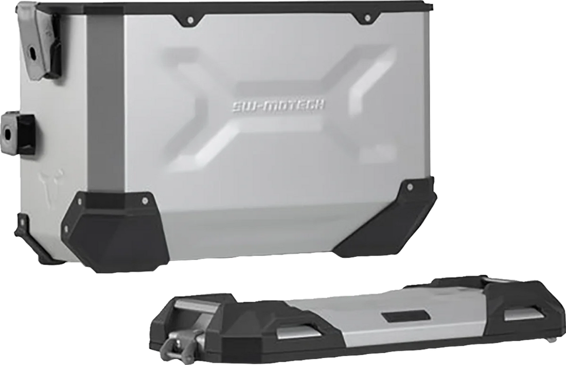 SW-MOTECH TRAX ADV Aluminum Case System - Silver - Ducati Multistrada V4 '21-'24 KFT.22.822.70300/S - Additional View 6