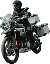 Load image into Gallery viewer, SW-MOTECH TRAX ADV Aluminum Case System - Silver - Honda Africa Twin '16-'17 KFT.01.622.70001/S - Side View