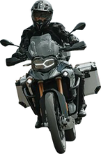 Load image into Gallery viewer, SW-MOTECH TRAX ADV Aluminum Case System - Silver - Honda Africa Twin '16-'17 KFT.01.622.70001/S - Back View