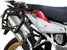 Load image into Gallery viewer, SW-MOTECH TRAX ADV Aluminum Case System - Silver - Honda Africa Twin '18-'24 KFT.01.890.70000/S - Back View