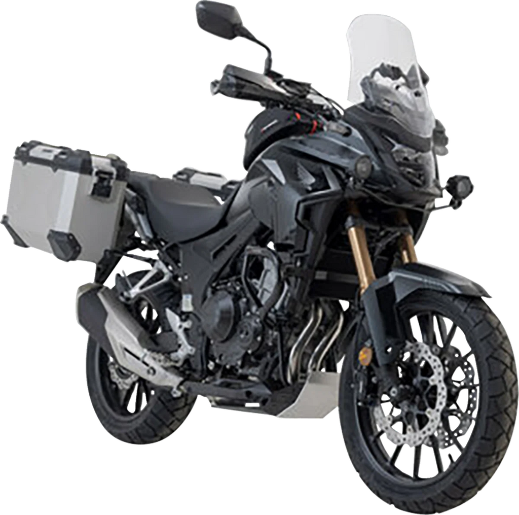 SW-MOTECH TRAX ADV Aluminum Case System - Silver - Honda CB/CBR/NX 500 '13-'24 KFT.01.400.70001/S - Main Product View